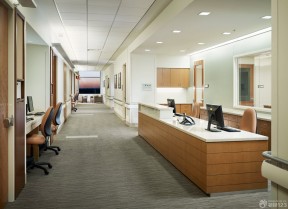医院走廊背景设计图片