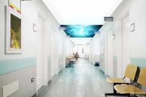 医院走廊背景图片 白色简约装修效果图