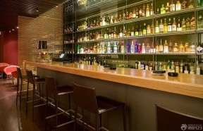 古典酒吧吧台效果图 酒柜设计