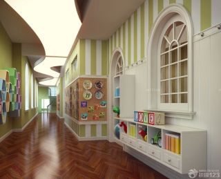贵族幼儿园室内走廊设计装修图片欣赏