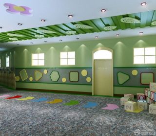 豪华幼儿园走廊设计装修图片