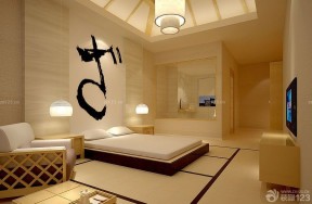 日式卧室装修效果图 卧室带卫生间装修效果图