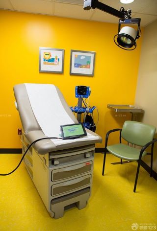 医院科室黄色墙面装修效果图片