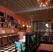 复古酒吧棕色墙面装修设计效果图片