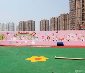 大型幼儿园手绘墙壁画效果图