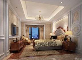 有飘窗的卧室效果图 欧式新古典风格