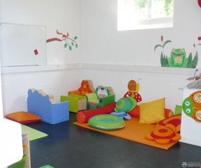 现代简约幼儿园装修效果图 白色墙面装修效果图片