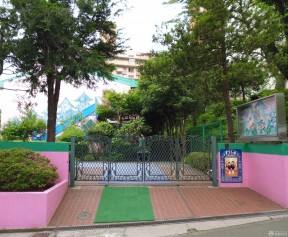 日韩幼儿园装修效果图 学校大门设计图片