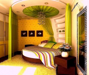 婚房卧室布置效果图 田园混搭风格装修图片