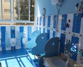 幼儿园室内设计效果图 卫生间隔断设计