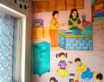 小型幼儿园室内手绘墙设计图