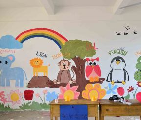 幼儿园手绘墙图片设计