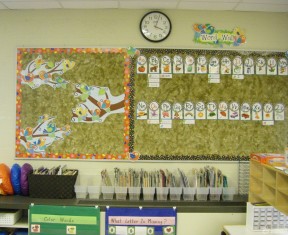 美式幼儿园室内主题墙饰设计案例图片