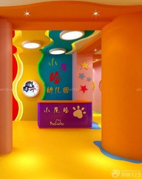 现代幼儿园装修设计欣赏 接待台