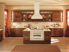 厨房灶台设计 美式别墅装修效果图