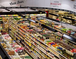 2023大型超市货架摆放效果图