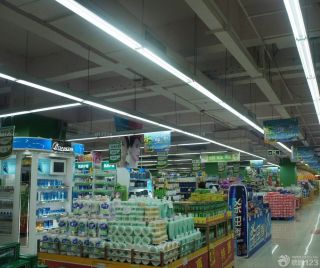 超市室内吊灯装修效果图片2023