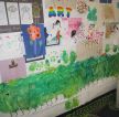 简约幼儿园照片墙设计效果图片