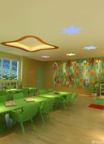 武汉幼儿园教室浅色木地板装修效果图片