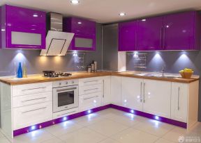 小厨房设计图 厨房橱柜颜色效果图