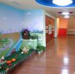 北京幼儿园室内过道背景墙装修效果图
