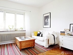 现代北欧风格 客厅地毯图片