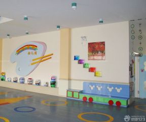 北京幼儿园装修效果图 过道背景墙