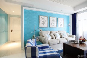 客厅沙发背景墙图片 地中海风格装饰设计