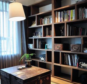 古典风格书房书架装修效果图片大全-每日推荐