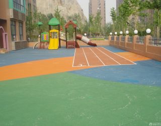某市区幼儿园户外装修效果图图片