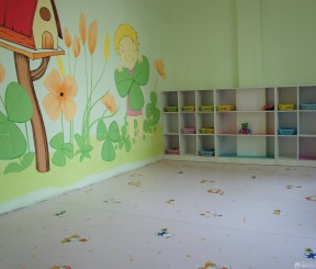 现代幼儿园设计效果图 背景墙画