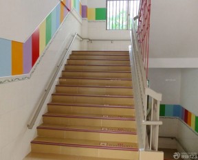 郑州幼儿园装修 楼梯装修图片