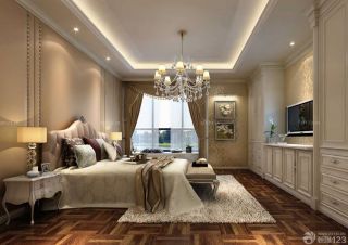 欧式风格长方形卧室装修效果图