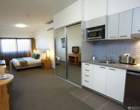 小面积厨房装修效果图 单身公寓设计