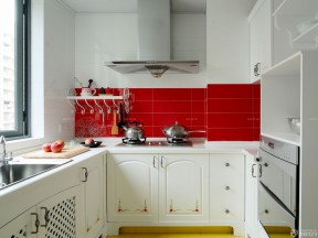 小面积厨房装修效果图 墙砖墙面装修效果图片