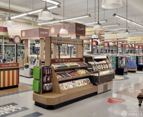 国外大型超市室内装饰效果图图片