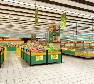 大型超市装饰设计图片