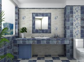 厕所窗帘效果图 地中海风格家居设计