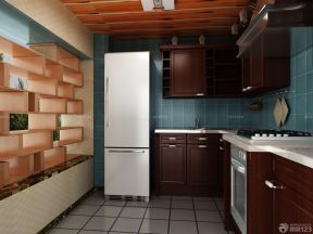 长方形厨房装修效果图 墙面设计装修效果图片