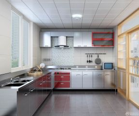 封闭式厨房装修效果图 现代别墅图片