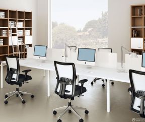 简单办公室装修图 办公桌椅装修效果图片