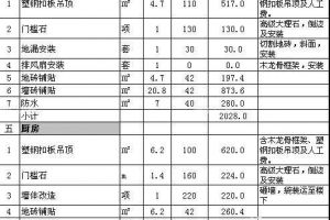 家装报价单