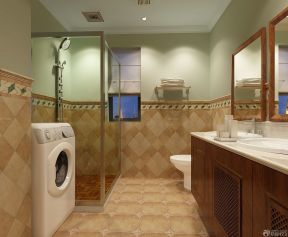 厕所装饰效果图 墙面瓷砖效果图