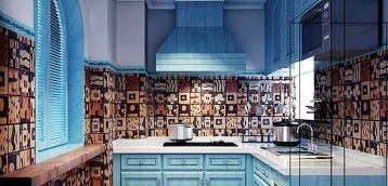 地中海风格装饰设计厨房装修效果图欣赏