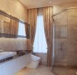 最新家庭卫生间浴室玻璃门装修效果图大全2023图片