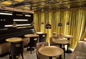 温馨现代酒吧黄色窗帘装修风格集锦效果图片