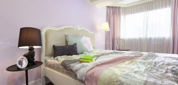 新古典风格紫色卧室装修效果图案例