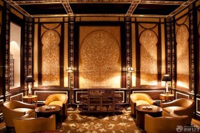 东南亚风格酒吧装修效果图 古典花纹图案