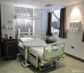医院单人病房床头背景墙装修效果图片