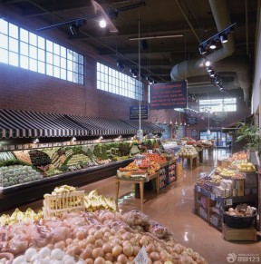 时尚蔬菜超市图片 石材地面装修效果图片